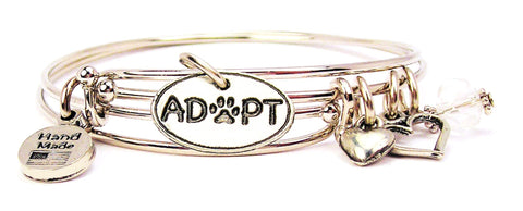 animal adoption bracelet, animal rights bracelet, animal awareness bracelet, dog lover bracelet, dog lover jewelry