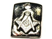 Mason Symbol Genuine American Pewter Charm