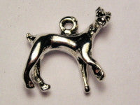 Walking Siamese Cat Genuine American Pewter Charm