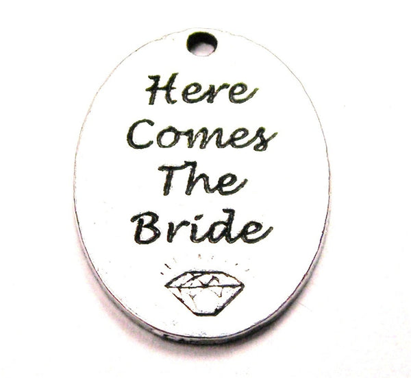 Here Comes The Bride Genuine American Pewter Charm
