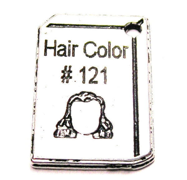 Hair Color Genuine American Pewter Charm