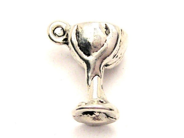 Wine Goblet Genuine American Pewter Charm