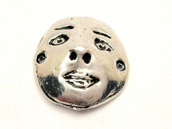 Face Mask Style 1 Genuine American Pewter Charm