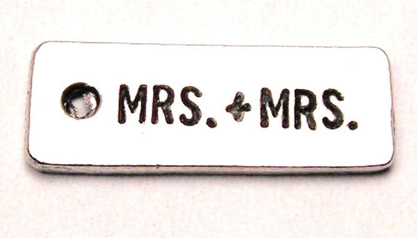 Mrs. And Mrs. Tab Genuine American Pewter Charm