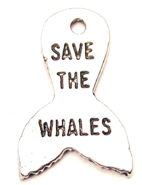 Save The Whales Genuine American Pewter Charm