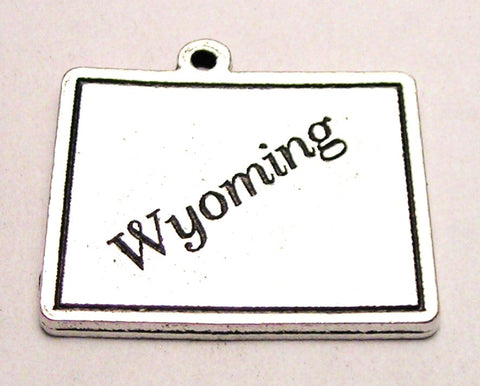 Wyoming Genuine American Pewter Charm