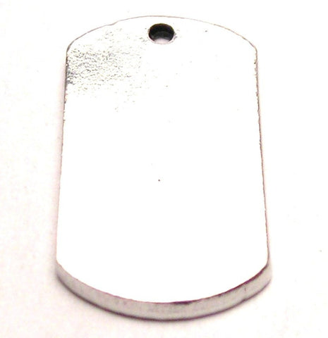 Mini Dog Tag Genuine American Pewter Charm