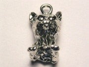 Cute Kitty With Paws Genuine American Pewter Charm