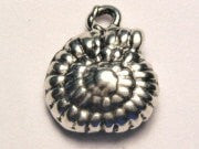 Jumbo Snail Shell Genuine American Pewter Charm