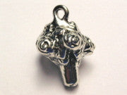 Wedding Bouquet Genuine American Pewter Charm