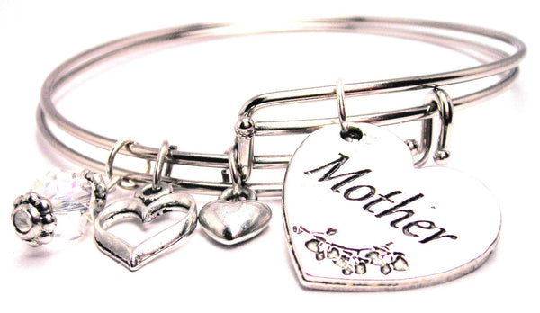 mother bracelet, I love my mom bracelet, mother daughter bracelet, love bracelet, family jewelry
