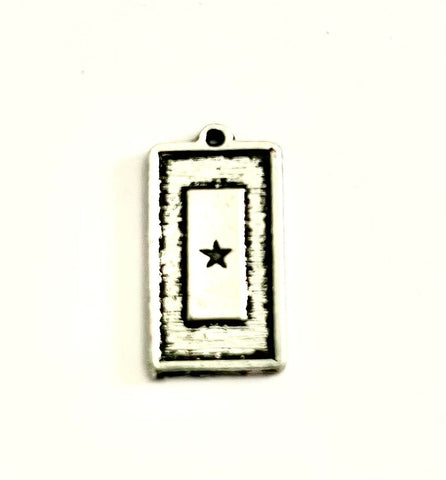 Blue Star Mother Military Flag Genuine American Pewter Charm