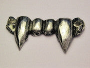 Vampire Teeth With Two Holes Genuine American Pewter Charm