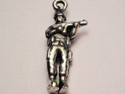 Standing Soldier With Gun Genuine American Pewter Charm