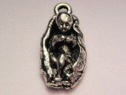 Jesus Baby In Manger Genuine American Pewter Charm