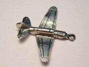 Hellcat Fighter Plane Genuine American Pewter Charm