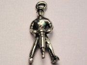 Construction Worker With Jack Hammer Genuine American Pewter Charm