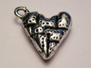 Welded Heart Genuine American Pewter Charm