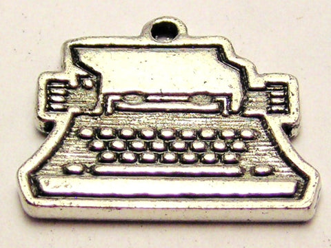 Vintage Typewriter Genuine American Pewter Charm