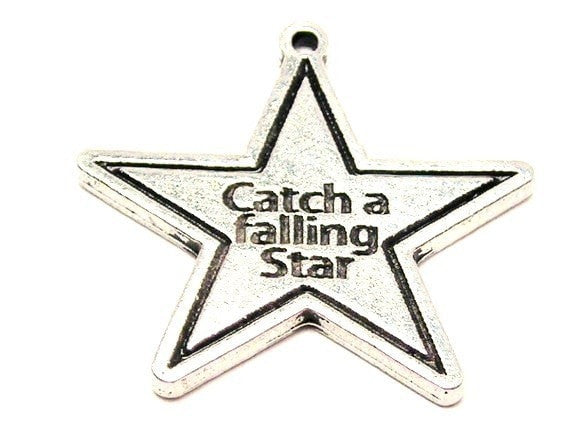 Catch A Falling Star Genuine American Pewter Charm