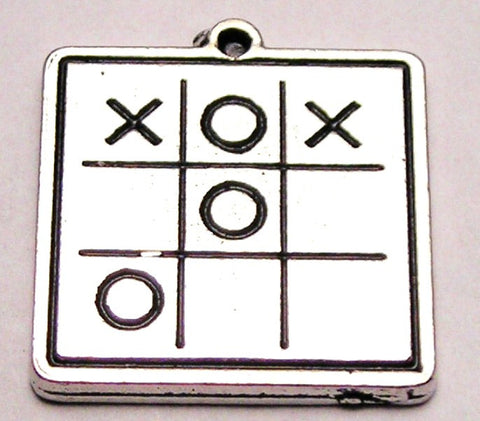 Tic Tac Toe Game Genuine American Pewter Charm