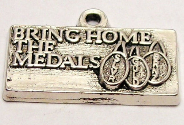 Bring Home The Olympic Medals Silver Bronze And Gold Genuine American Pewter Charm