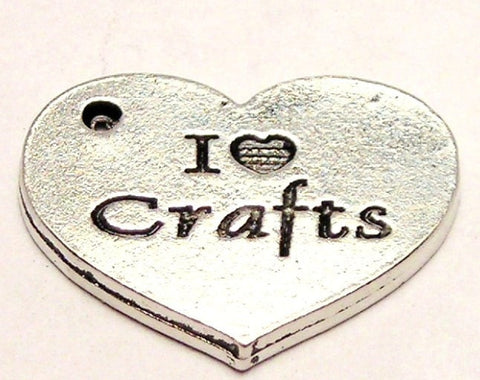 I Love Crafts Genuine American Pewter Charm