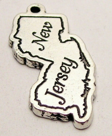 New Jersey Genuine American Pewter Charm