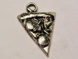 Pizza Slice Genuine American Pewter Charm