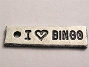 I Love Bingo Genuine American Pewter Charm