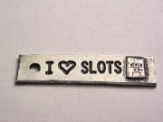 I Love Slots Genuine American Pewter Charm