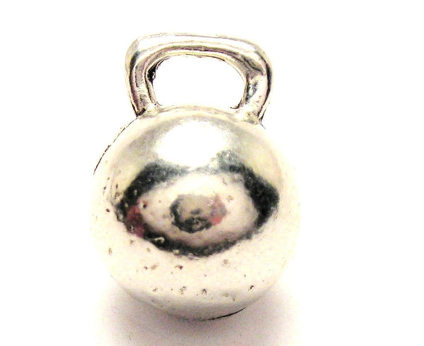 Large Kettle Bell Genuine American Pewter Charm
