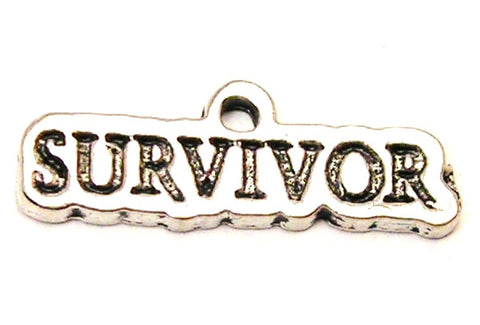 Survivor Genuine American Pewter Charm