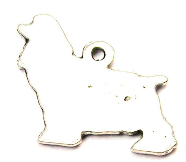 Cocker Spaniel Silhouette Genuine American Pewter Charm