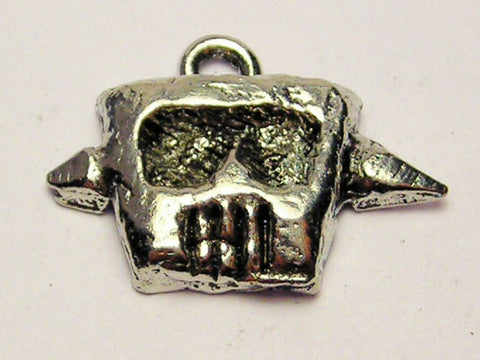 Robot Head Charm Genuine American Pewter Charm