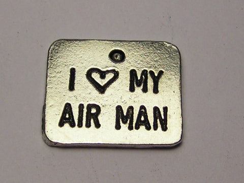 I Love My Airman Genuine American Pewter Charm