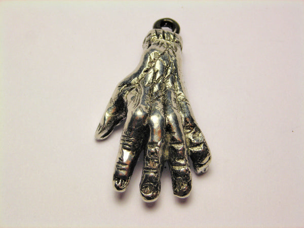 Zombie Hand Genuine American Pewter Charm