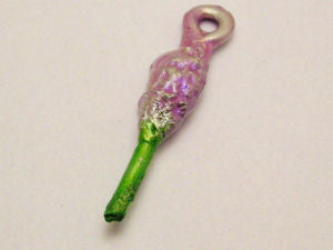 Vervain Flower Painted Purple And Green Genuine American Pewter Charm