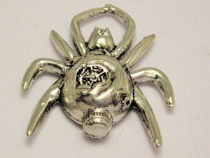 Steampunk Spider Large Pendant Genuine American Pewter Charm