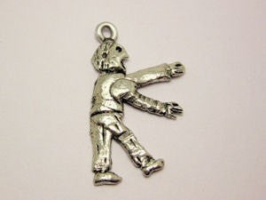 Large Walking Zombie Genuine American Pewter Charm