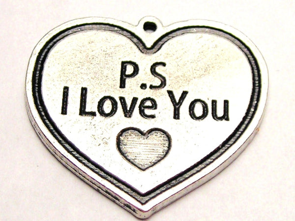 Ps I Love You Genuine American Pewter Charm