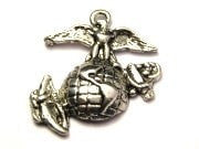 Marine Symbol Genuine American Pewter Charm