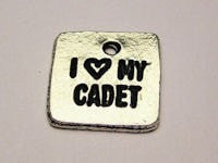 I Love My Cadet Genuine American Pewter Charm