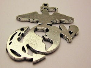 Large Marine Symbol Cut Out Style Genuine American Pewter Charm