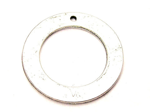Blank Affirmation Ring Genuine American Pewter Charm