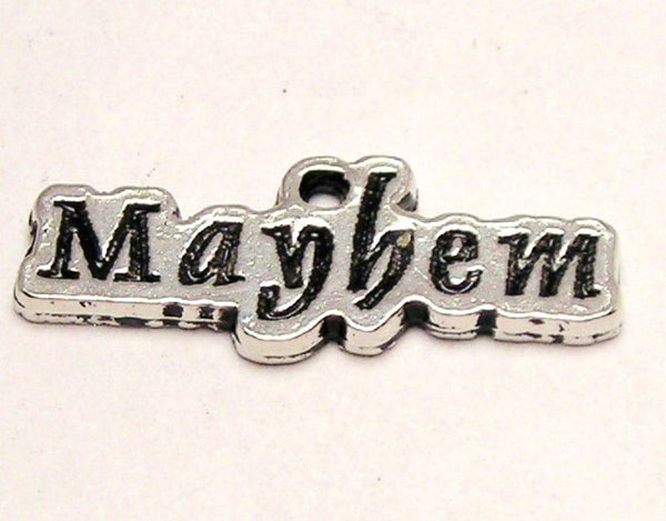 Mayhem Genuine American Pewter Charm