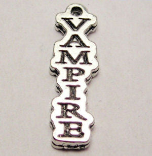 Vampire Long Tab Genuine American Pewter Charm