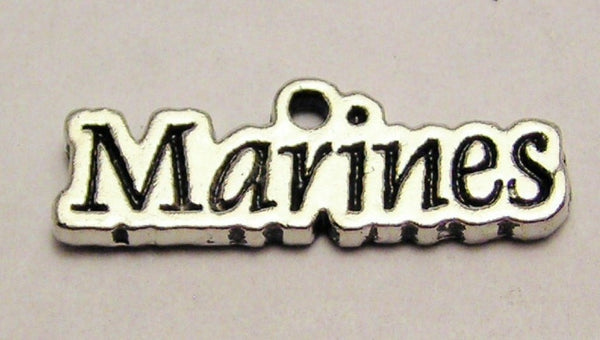 Marines Genuine American Pewter Charm