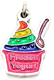 Rainbow Colored Frozen Yogurt With Crystals Bangle