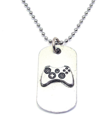 Gamer Catalog Dog Tag Necklace